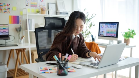 Creative designer at work